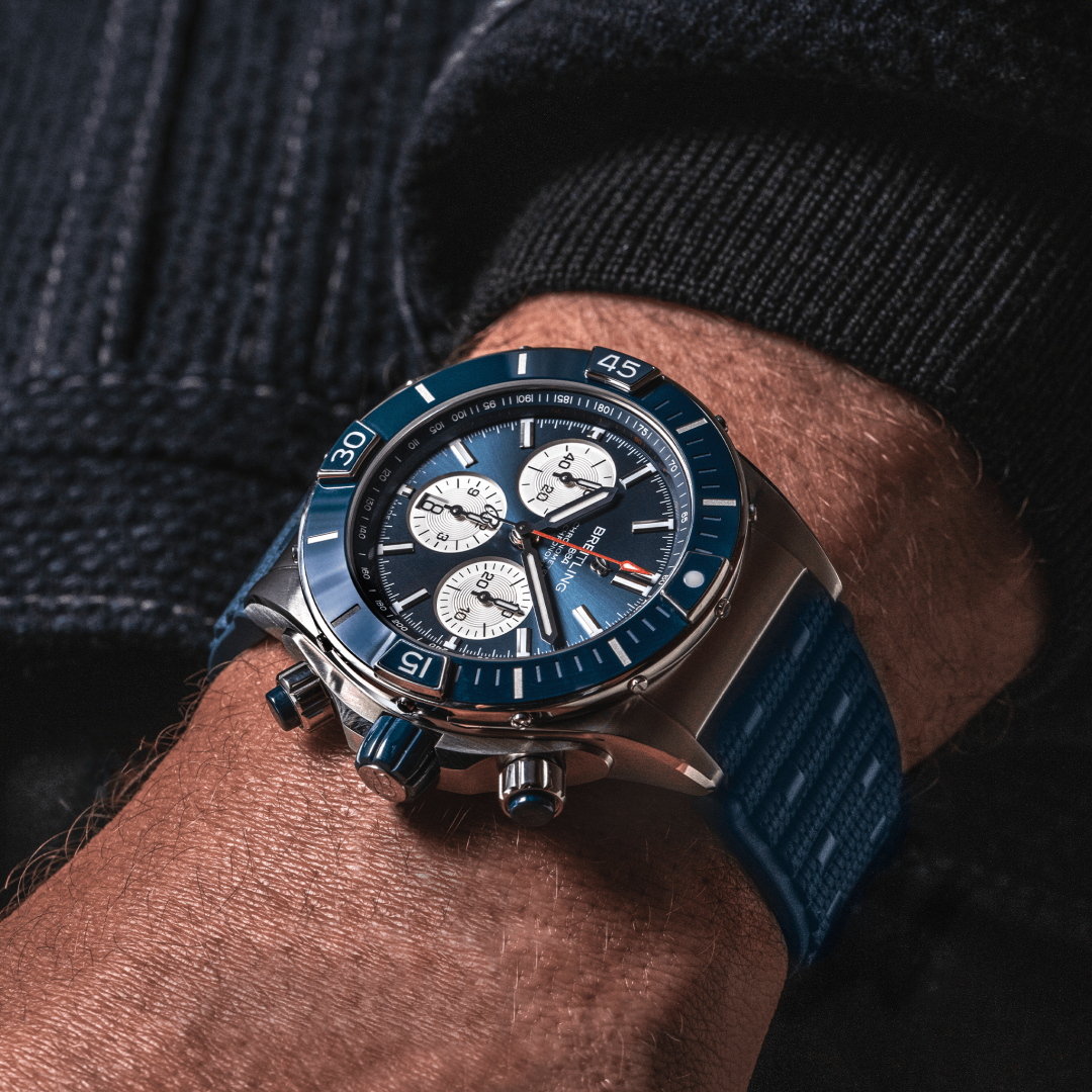 Breitling chronomat hotsell 44 rubber strap