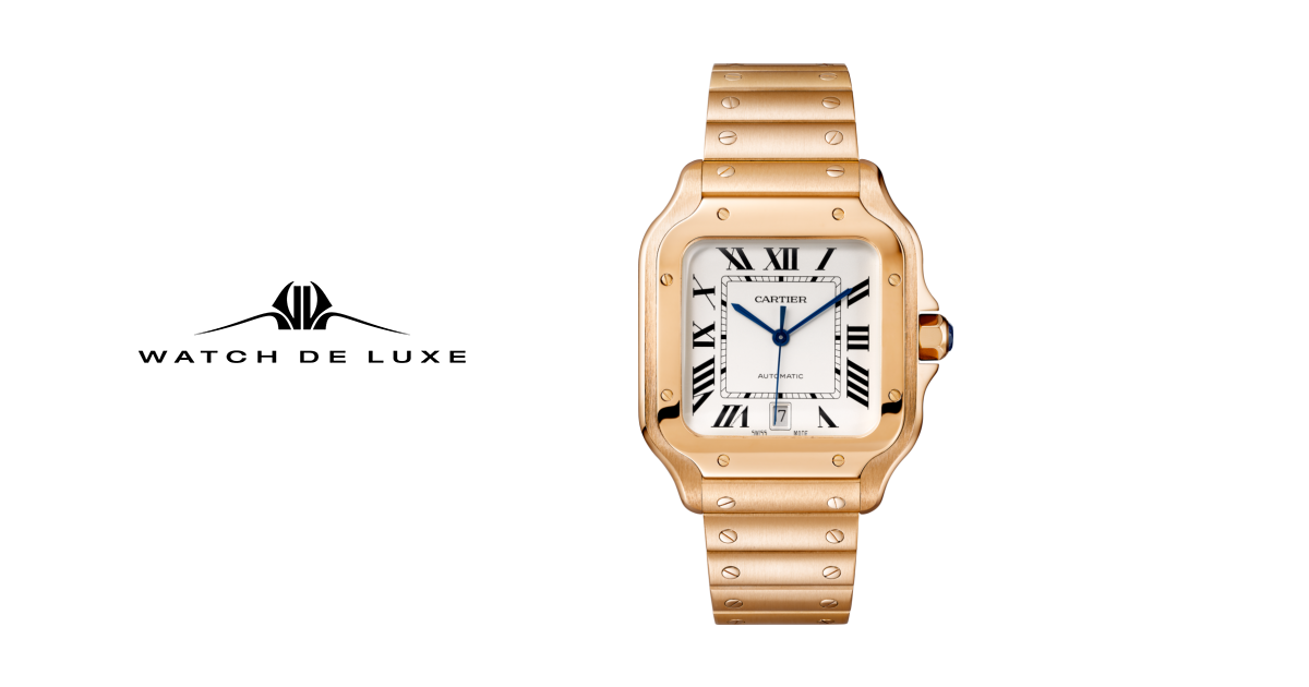 Cartier gold santos watch deals