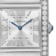 Cartier Tank Française W4TA0021 KÖZEPES MODELL, KVARC ÓRAMŰ, ACÉL, GYÉMÁNTOK