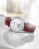 Longines Master Collection L24094872 34mm Stahlgehäuse Lederband Perlmutt-Zifferblatt