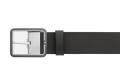 Montblanc 1200x35x5mm 131193 BLAUER/GRAUER 35 MM WENDBARER LEDERGÜRTEL