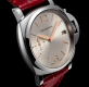 Panerai Luminor Due PAM01248 38mm automatic shiny red alligator strap