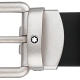 Montblanc 129453 stainless steel pin buckle black matt smooth strap