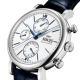 IWC Schaffhausen Portofino Chronograph IW391037 42mm steel leather strap automatic chronograph