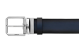 Montblanc 1200x35x5mm 131184 Ledergürtel mit Dornschließe Blau