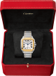 Cartier Santos de Cartier W2SA0009 Nagy automata arany lünett két féle szíj