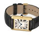 Cartier Tank Louis Cartier WGTA0067 Großes Quarzwerk, 18K Gelbgold, Leder