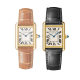 Cartier Tank Louis Cartier WGTA0067 Nagy kvarc óramű, 18K sárga arany, bőr