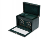 Wolf 33.7CM X 20.3CM X 24.77CM 792241 BRITISH RACING DOUBLE WATCH WINDER WITH STORAGE