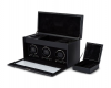 Wolf 45.1CM X 20.3CM X 24.77CM 792302 BRITISH RACING DOUBLE WATCH WINDER WITH STORAGE