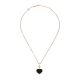 Chopard Happy Hearts 797482-5201 PENDANT ROSE GOLD, DIAMOND, ONYX  45CM