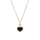 Chopard Happy Hearts 45 CM 79A074-5201 PENDANT ROSE GOLD, DIAMONDS, ONYX