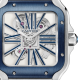 Cartier Santos de Cartier WHSA0026 40mm acél tok acél, és plusz gumi szíj