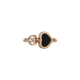 Chopard Happy Hearts 829482-5208 RING  ROSE GOLD DIAMOND ONYX