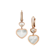 Chopard Happy Hearts 837482-5310 EARRINGS ROSE GOLD DIAMONDS MOTHER-OF-PEARL