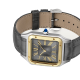 Cartier Santos-Dumont W2SA0028 43,5 mm Stahl-Goldgehäuse mit Lederband