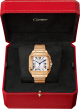 Cartier Santos de Cartier WGSA0031 Medium méret automata rózsaarany két szíj