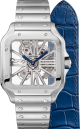 Cartier Santos de Cartier Skeleton watch Large model WHSA0015 39.8 mm Manual winding Steel