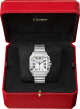 Cartier Santos de Cartier WSSA0018 Nagy méret automata fém tok két cserélhető szíj