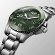 Longines HydroConquest L37824066 43mm steel case steel buckle green dial