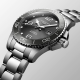 Longines HydroConquest L37824766 43mm Stahlgehäuse Stahlschließe graues Zifferblatt