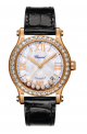 Chopard Happy Sport 274808-5006 36 mm rózsaarany gyémántok, krokodilbőr