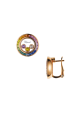 Chopard Happy Diamonds 849437-5801 fülbevaló rózsa arany színes kövekkel