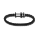 Montblanc 11654868 Bracelet steel black leather