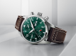 IWC Schaffhausen Pilot 's Watch IW388103 41mm, Pilot chronograph, acél tok, zöld számlap
