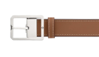 Montblanc 1200x35x5mm 131164 HELLBRAUN/GRAU 35 MM WENDBARER LEDERGÜRTEL
