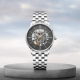 Mido Baroncelli Signature M0374361106100 39mm autómata acél acél csat skeleton számlap