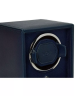 Wolf Cub Single Watch Winder with Cover 461128 Óraforgató 1 órához Kék 14 x 15.4 x 14.8 cm