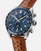 TAG Heuer Carrera CBN2A1A.FC6537 44mm automatic chronograph steel, leather strap