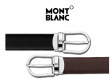 Montblanc 113834 Lópatkó alakú csat fekete/barna fordítható öv