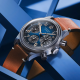 Longines Heritage THE LONGINES AVIGATION BIGEYE L28161932 Chronograph mit 41-mm-Titangehäuse und Lederband