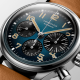 Longines Heritage THE LONGINES AVIGATION BIGEYE L28161932 41mm titanium case with leather strap chronograph