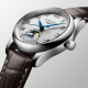 Longines Master Collection L24094783 34mm Stahlgehäuse Lederband silbernes Zifferblatt