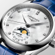 Longines Master Collection L24094870 34mm Stahlgehäuse Lederband Perlmutt-Zifferblatt