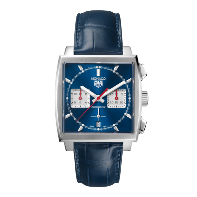 TAG Heuer Monaco CBL2111.FC6453 39mm automata Chronograph acéltokos bőrszíj