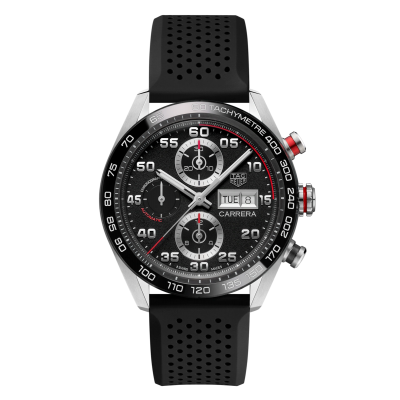 TAG Heuer Carrera CBN2A1AA.FT6228 44mm Chronograph mit Stahlgehäuse Kautschukarmband