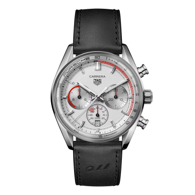 TAG Heuer Carrera CARRERA CHRONOSPRINT X PORSCHE CBS2011.FC6529 42mm steel case with leather strap