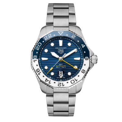 TAG Heuer Aquaracer 300 GMT WBP2010.BA0632 Automatisches 43mm GMT Stahlgehäuse Stahlschließe