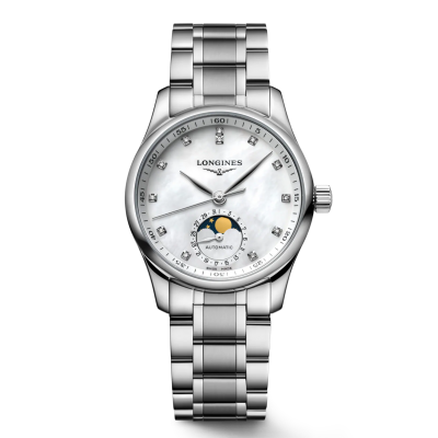 Longines Master Collection L24094876 34mm AutomatikStahlgehäuse Stahlschließe Diamant