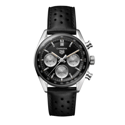 TAG Heuer Carrera CBS2210.FC6534 39 mm Stahlgehäuse mit Lederband