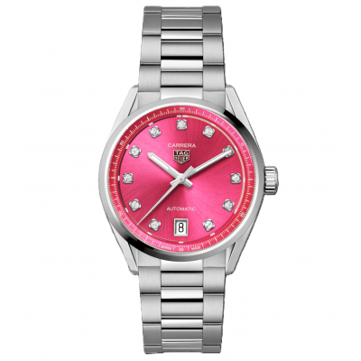 TAG Heuer Carrera Date WBN2318.BA0001 automata, 36 mm, acél, gyémántok