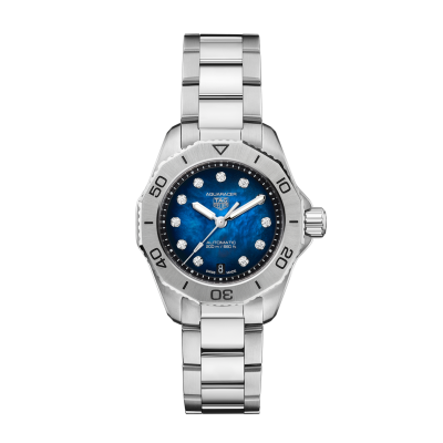 TAG Heuer Aquaracer Professional 200 WBP2411.BA0622 30mm steel case  blue dial automatic with diamonds