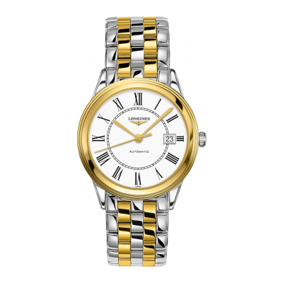 Longines Flagship L49743217 38.5mm gold plated steel case and steel buckle