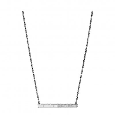 Chopard Ice Cube 817702-1002 nyaklánc, etikus fehérarany, gyémántok