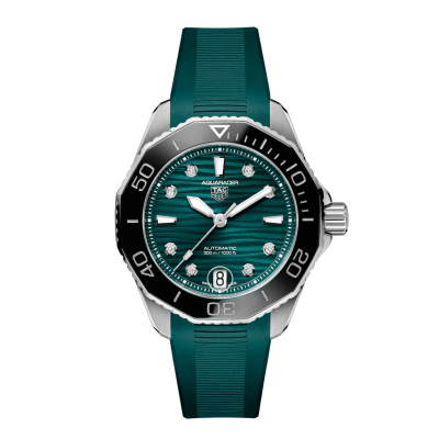 TAG Heuer Aquaracer 300 Date WBP231G.FT6226 36mm automatic steel case with rubber strap