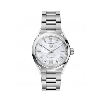 TAG Heuer Carrera WBN2410.BA0621 29mm steel case with mother of pearl dial